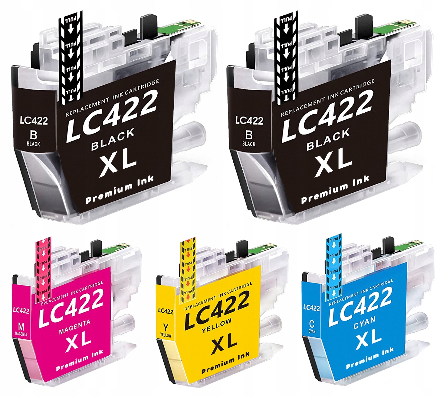 5x Inkoust pro Brother LC422 J5340DW J5740DW J6540DW