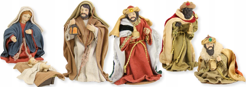 Krásne orientálne figúrky do betlehemov, 6 kusov, 13 cm