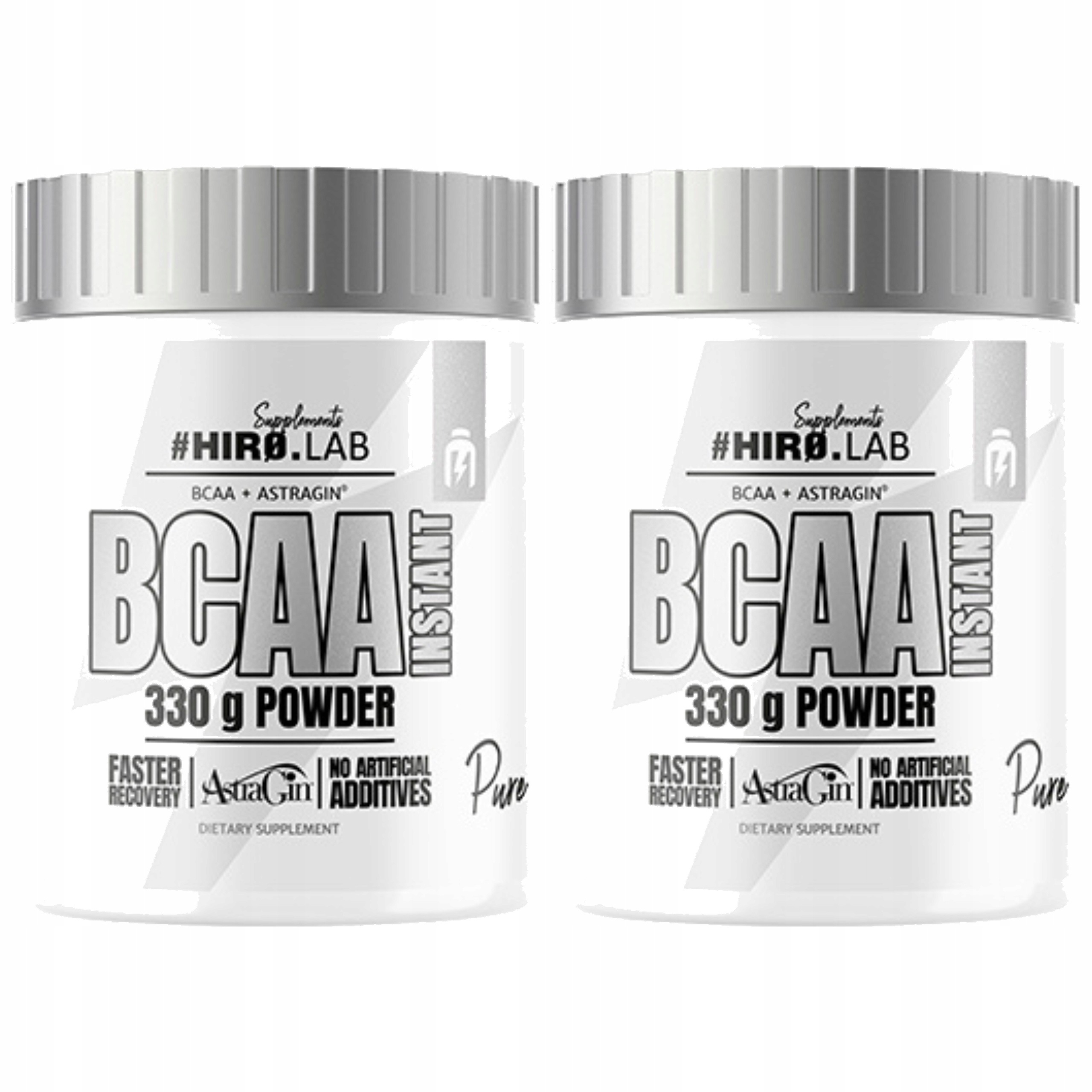 2x Aminokyseliny Bcaa Amino 330 g Regenerace Silný Powder Elektrolyty hiro