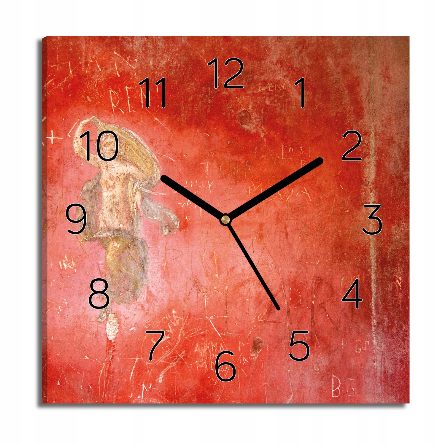 hodiny canvas Italská freska na zeď 30x30 tiché