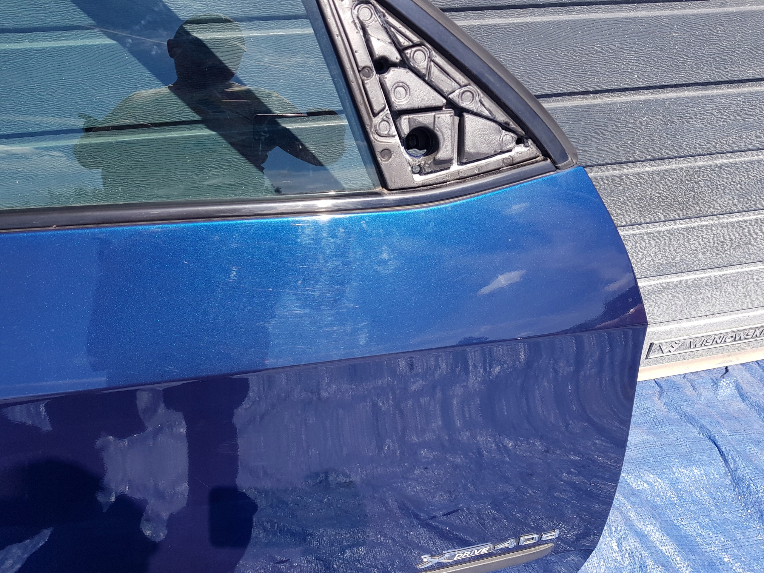 BMW X5 e70 door right right front front blue a76 A76/5