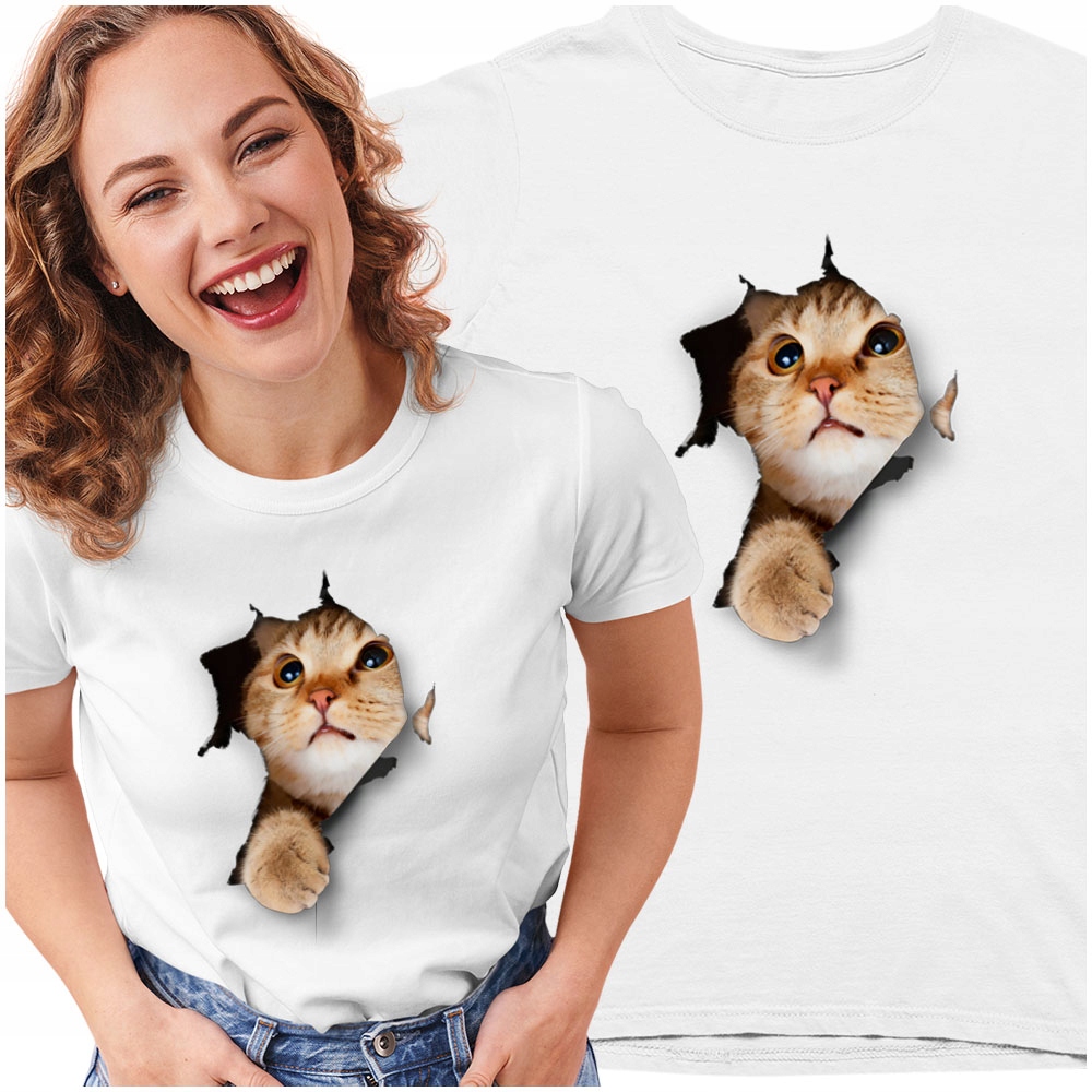 

Koszulka damska Rudy Kot 3D Kotek M