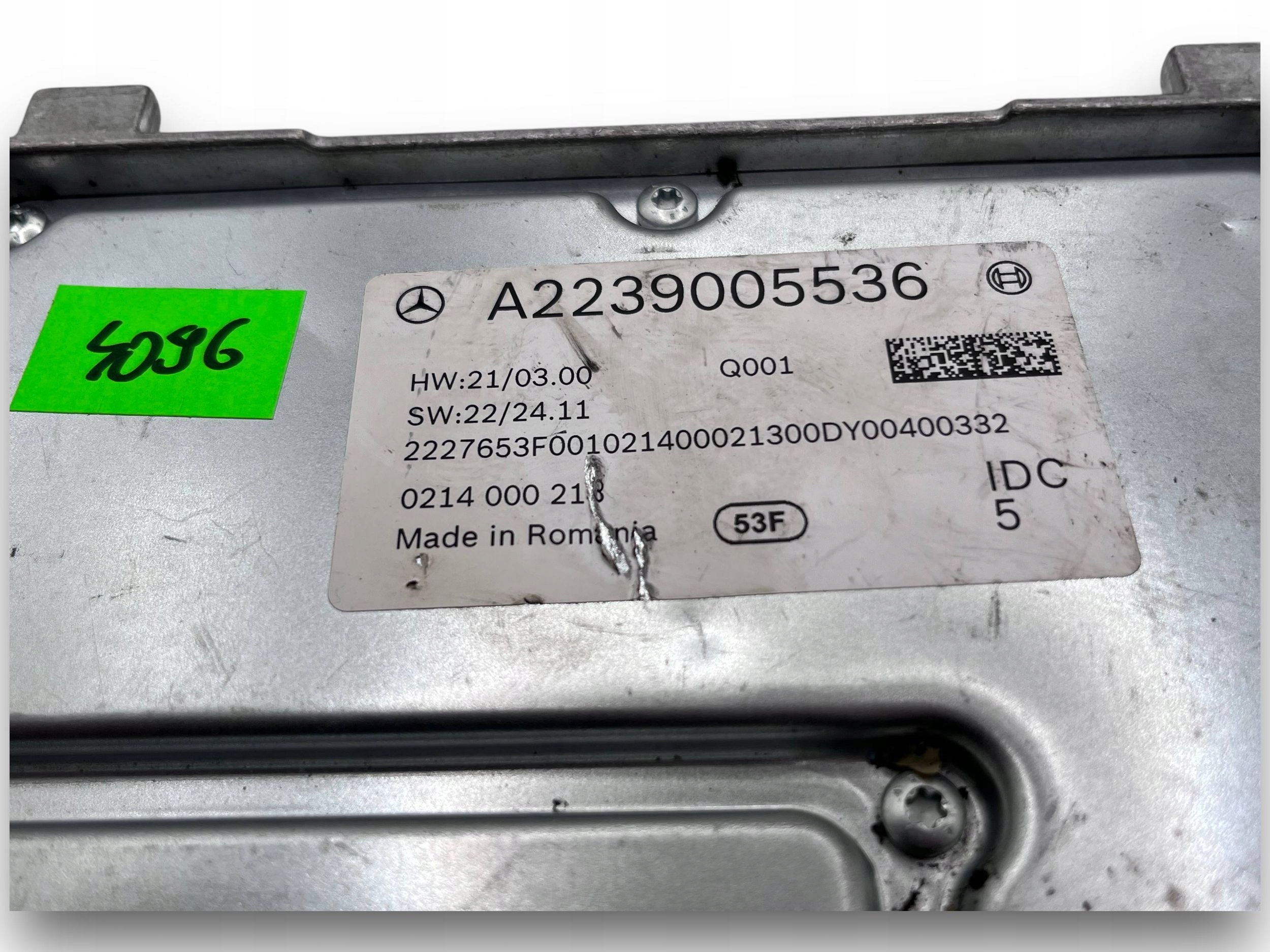 2239005536 MERCEDES W223 control unit IDC $J