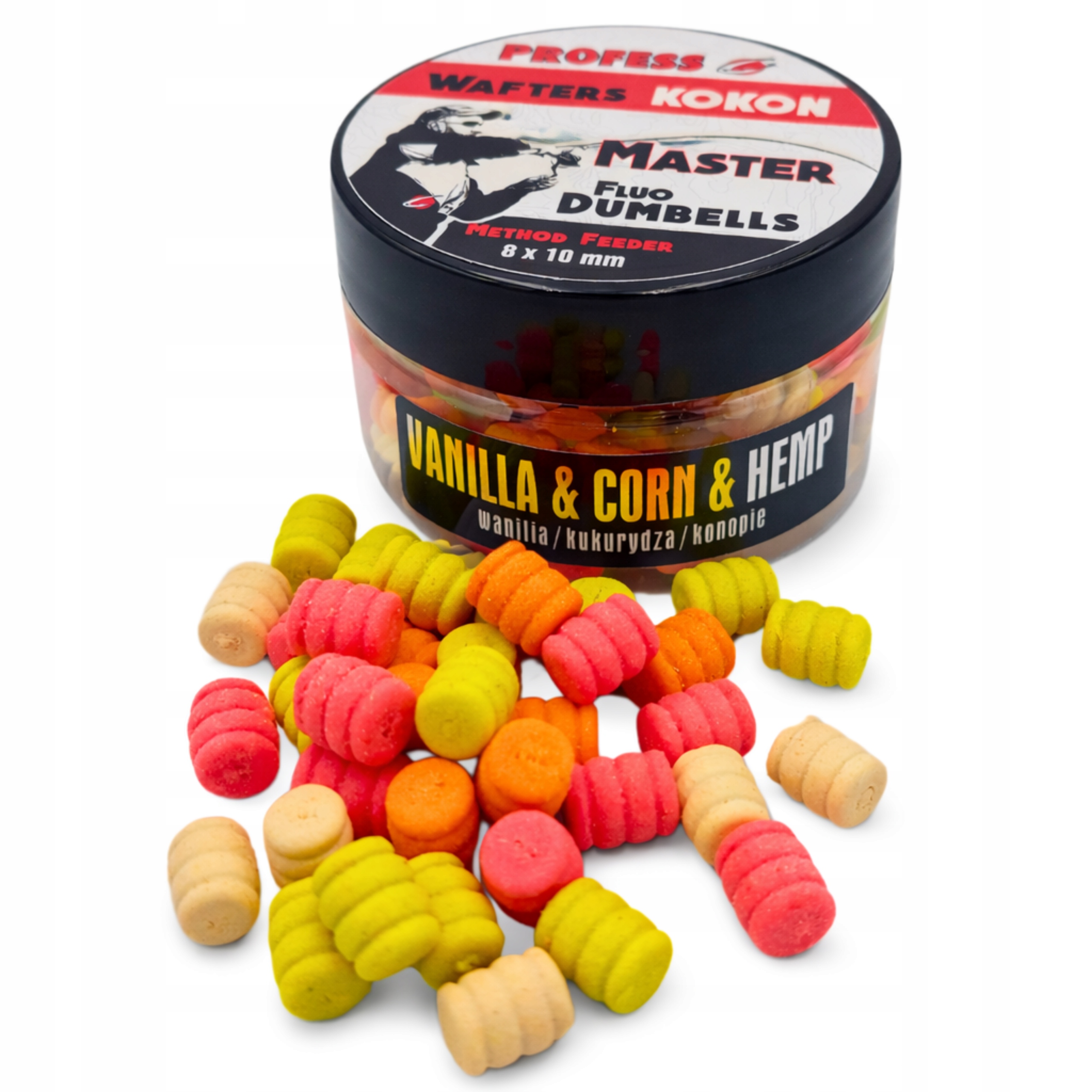 Profess Dumbells Fluo Wafters Master Kokon Wanilia Kukurydza Konopie 8x10mm