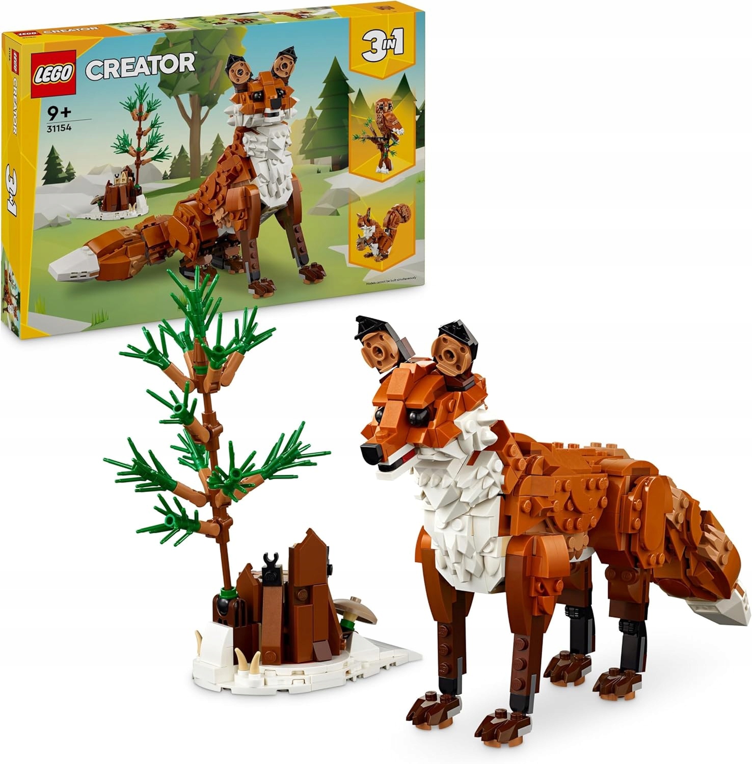 Lego Creator 3v1 Lesní zvířata: Červená liška hračka k přestavění