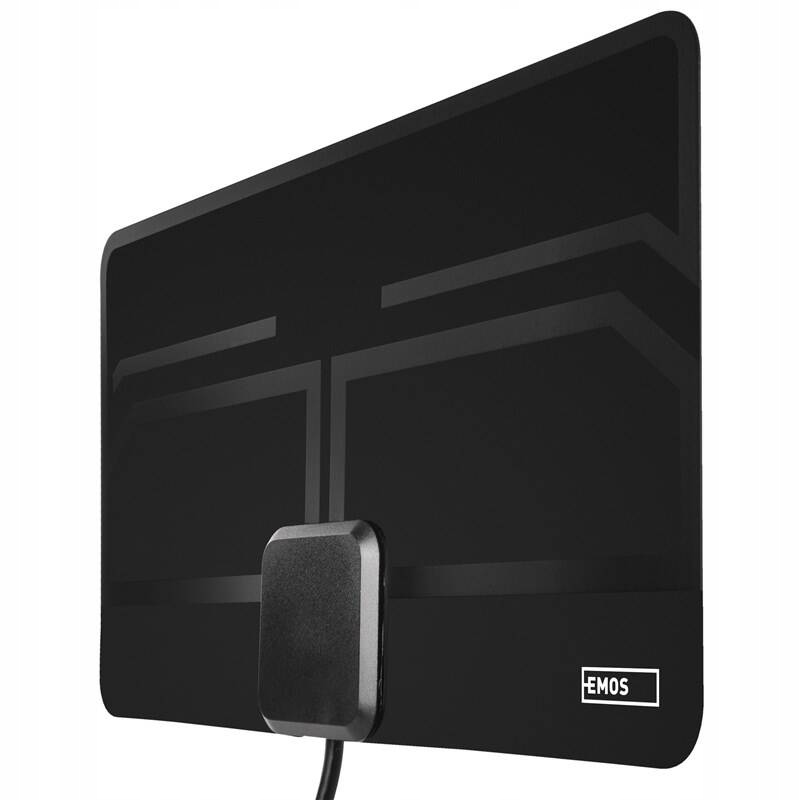 Antena pokojowa Emos City LEAF-C600, filtr DVB-T2, Dab, LTE/4G/5G (J0709)