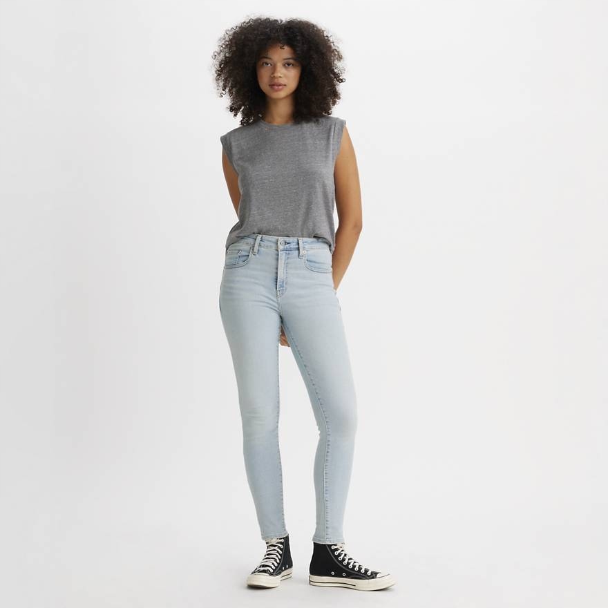Levis Světle Modré Džíny Úzké Nohavice Hladké Casual W30 L32 Xta