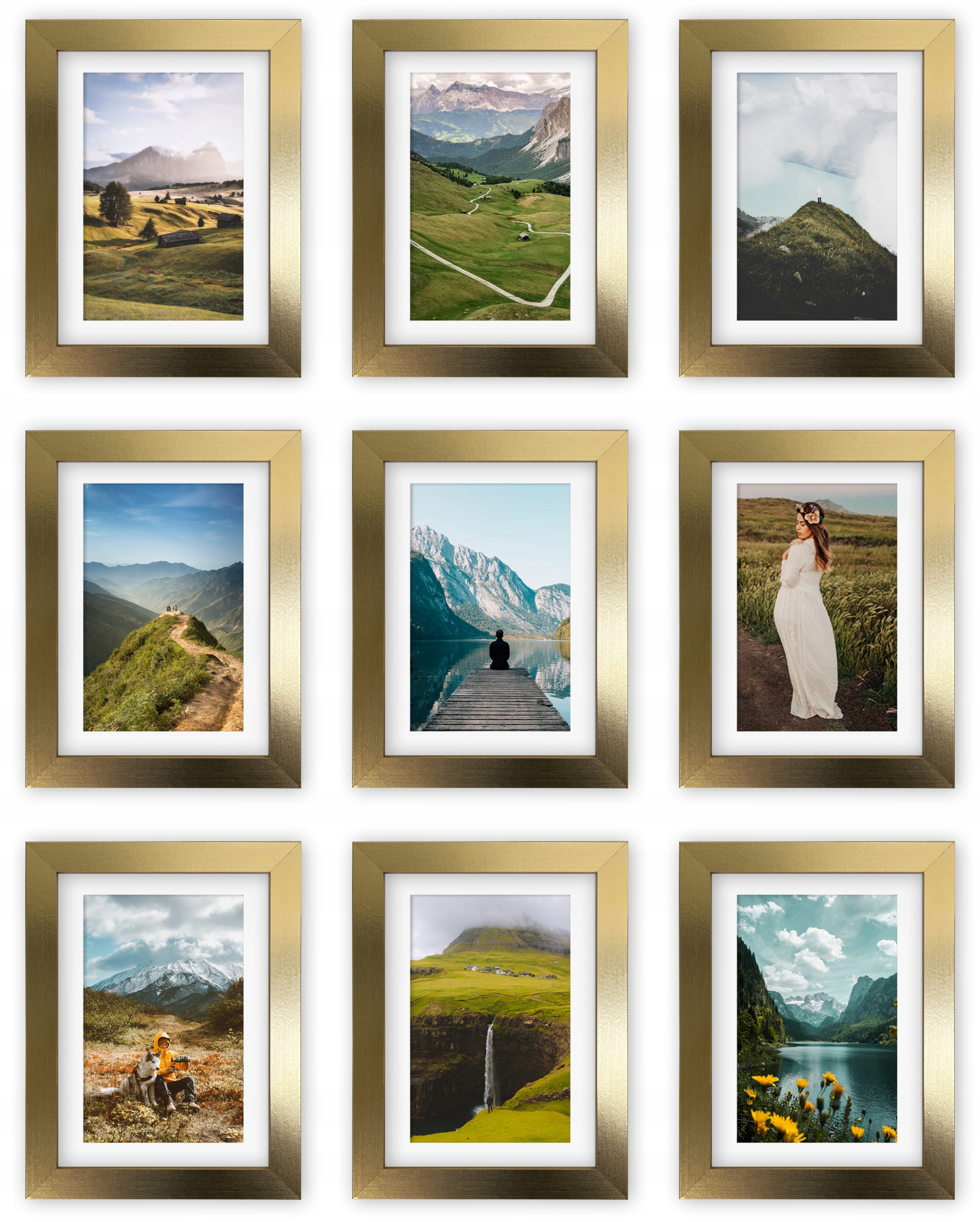Multirama Edinburgh Sada rámečků na fotografie zlatá