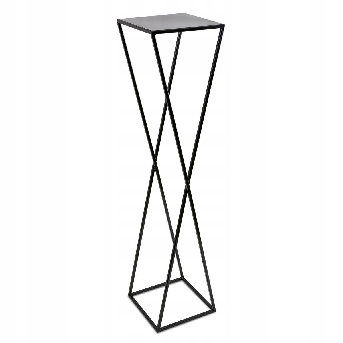 

Nowoczesny kwietnik stojący 100 cm czarny loft