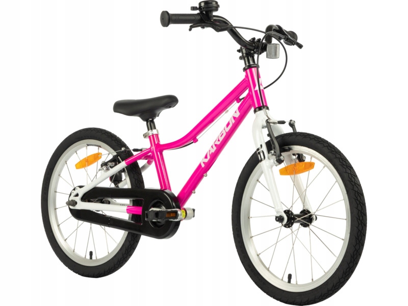 Rower dziecięcy Karbon Superlight 18 cali dla dziewczynki Różowy