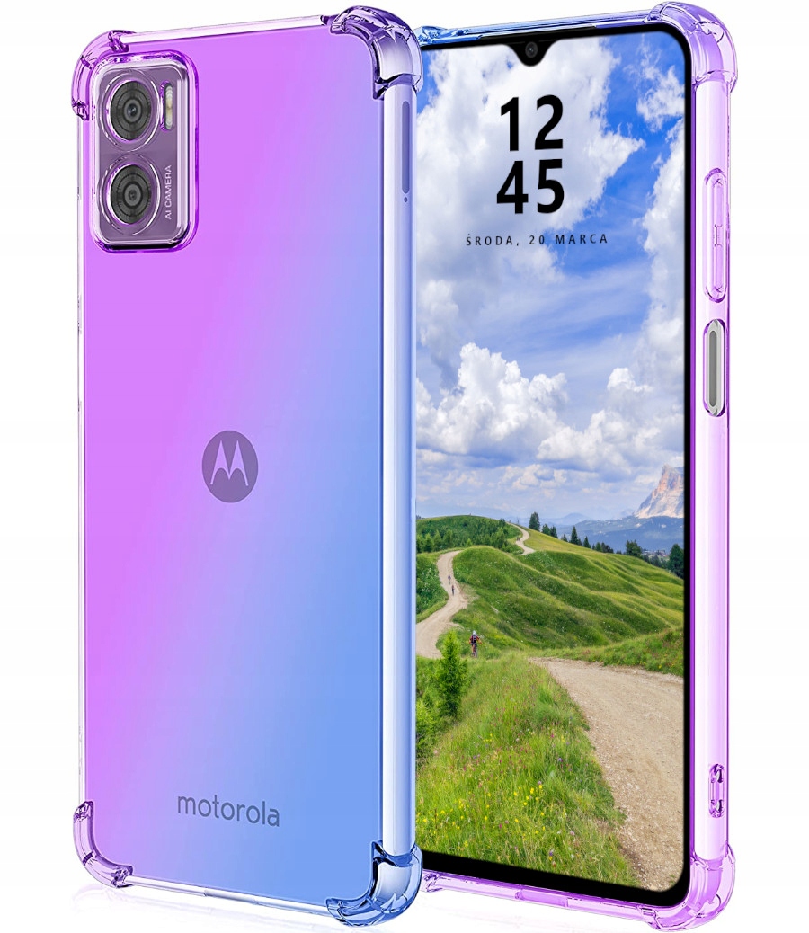 

Etui do Motorola E22 E22i Mieniący Kolor Szkło