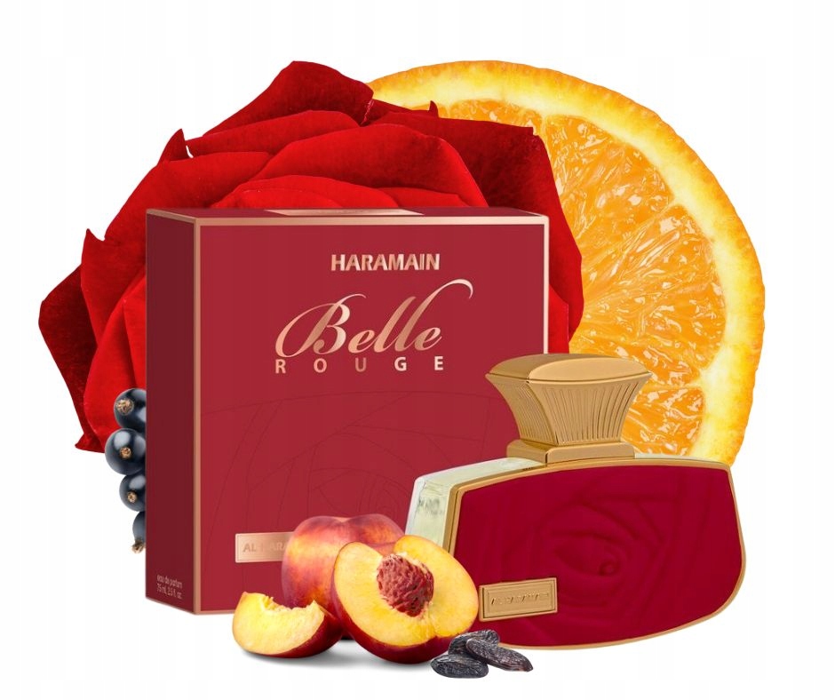 Parfém orientální, arabské, vášnivé akordy, Al Haramain Belle Rouge Edp