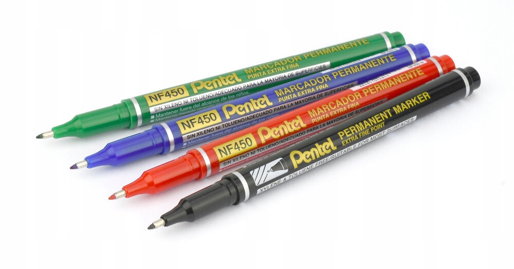 FOLIOPIS PERMANENTNY 0,6-1 MM NF450 ZIELONY PENTEL Stan opakowania oryginalne