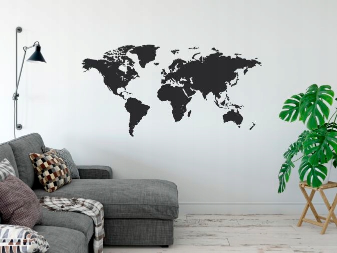 Mapy Świata Naklejka ścienna Świat naklejki mapa Marka inna