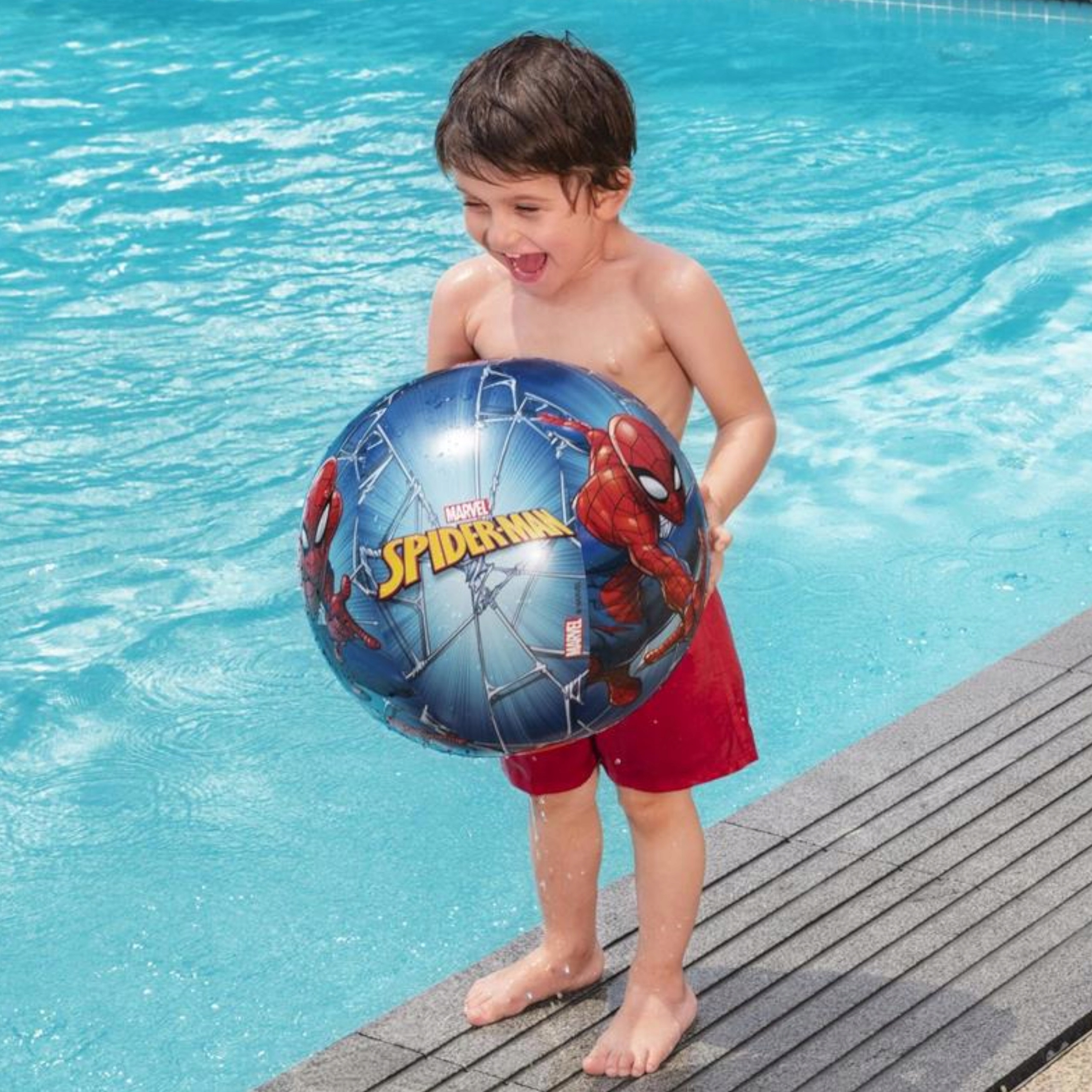 Piłka plażowa dmuchana Spiderman 51 cm Bestway 98002 Długość 51 cm