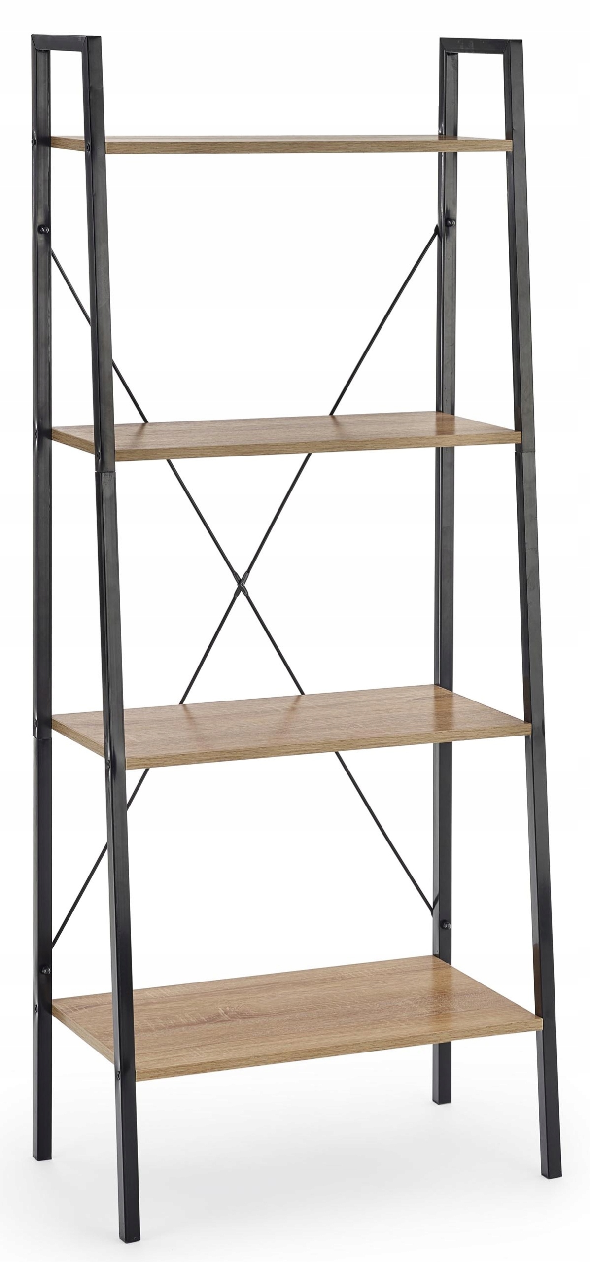 

Regał Metalowy Narvik REG2 Czarny Dąb Sonoma Loft