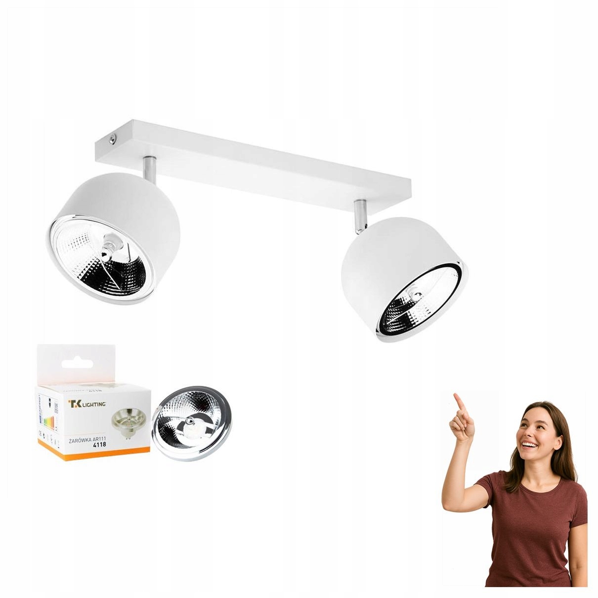Lampa reflektor spot Altea White 6513 Tk Lighting