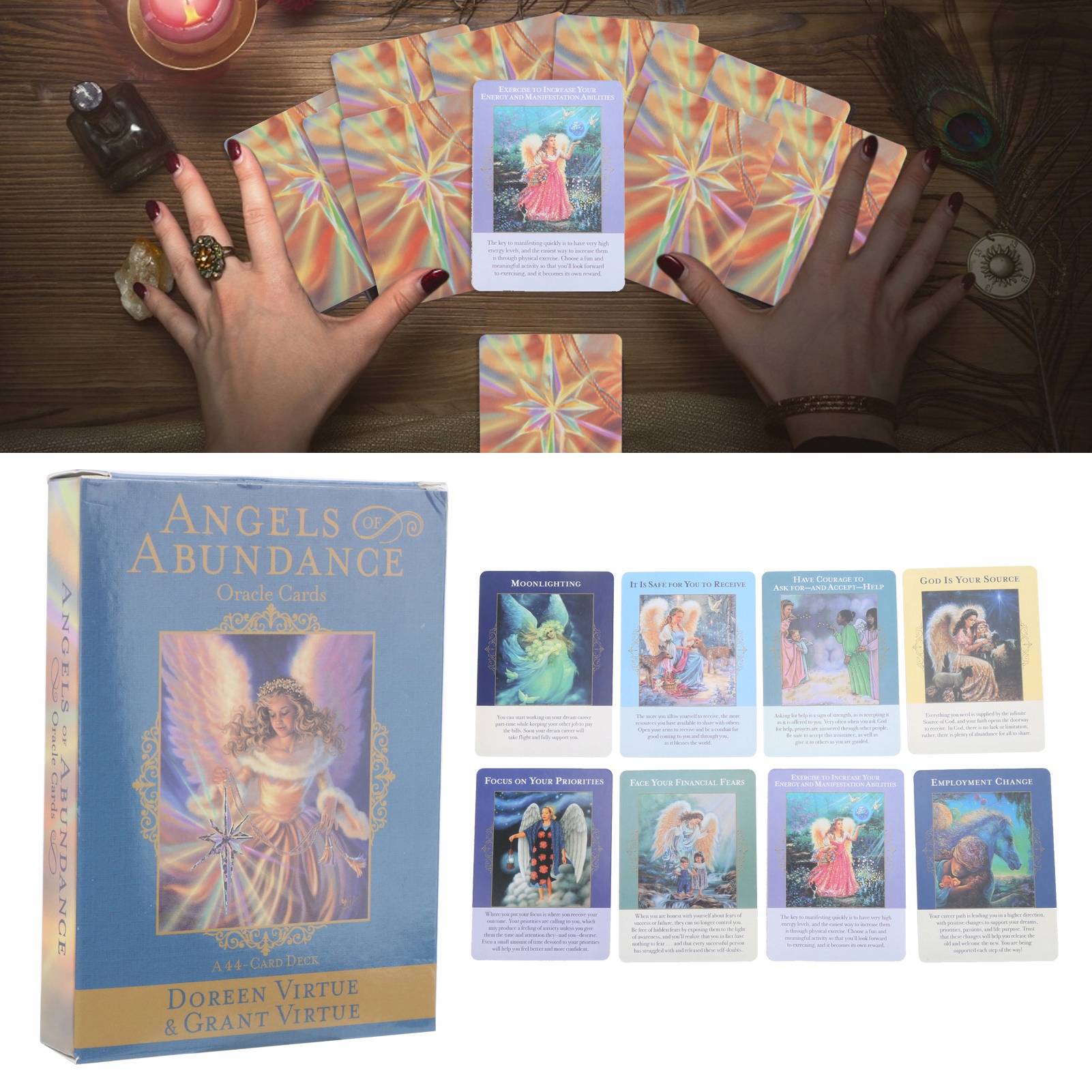 KARTY TAROTA TAROT 44 KART - ANGELS OF ABUNDANCE Nazwa Angels