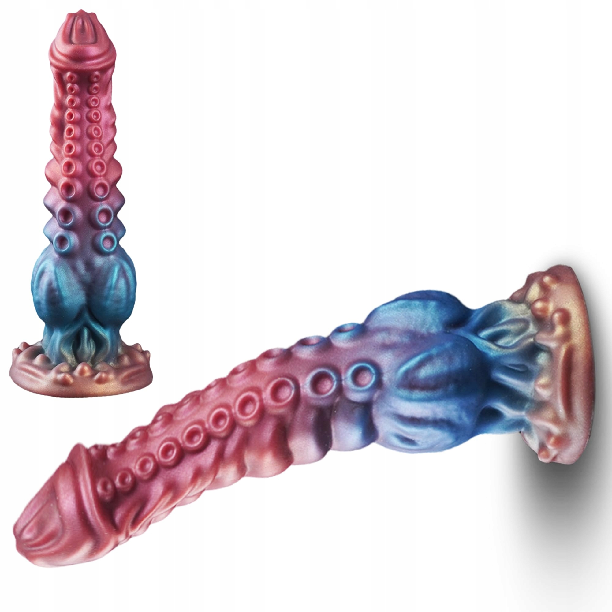 FANTASY Dildo Potwór Tentakel 24cm Silikonowy Z Przyssawką Dla Par — miniatura 8