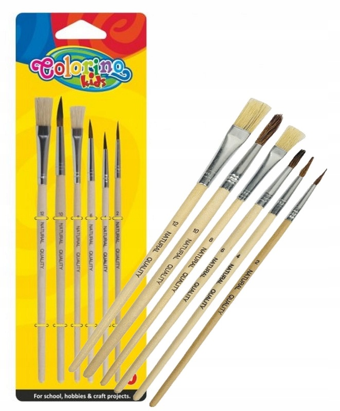 

Colorino Pędzelki Szkolne 6 Sztuk zestaw 89415