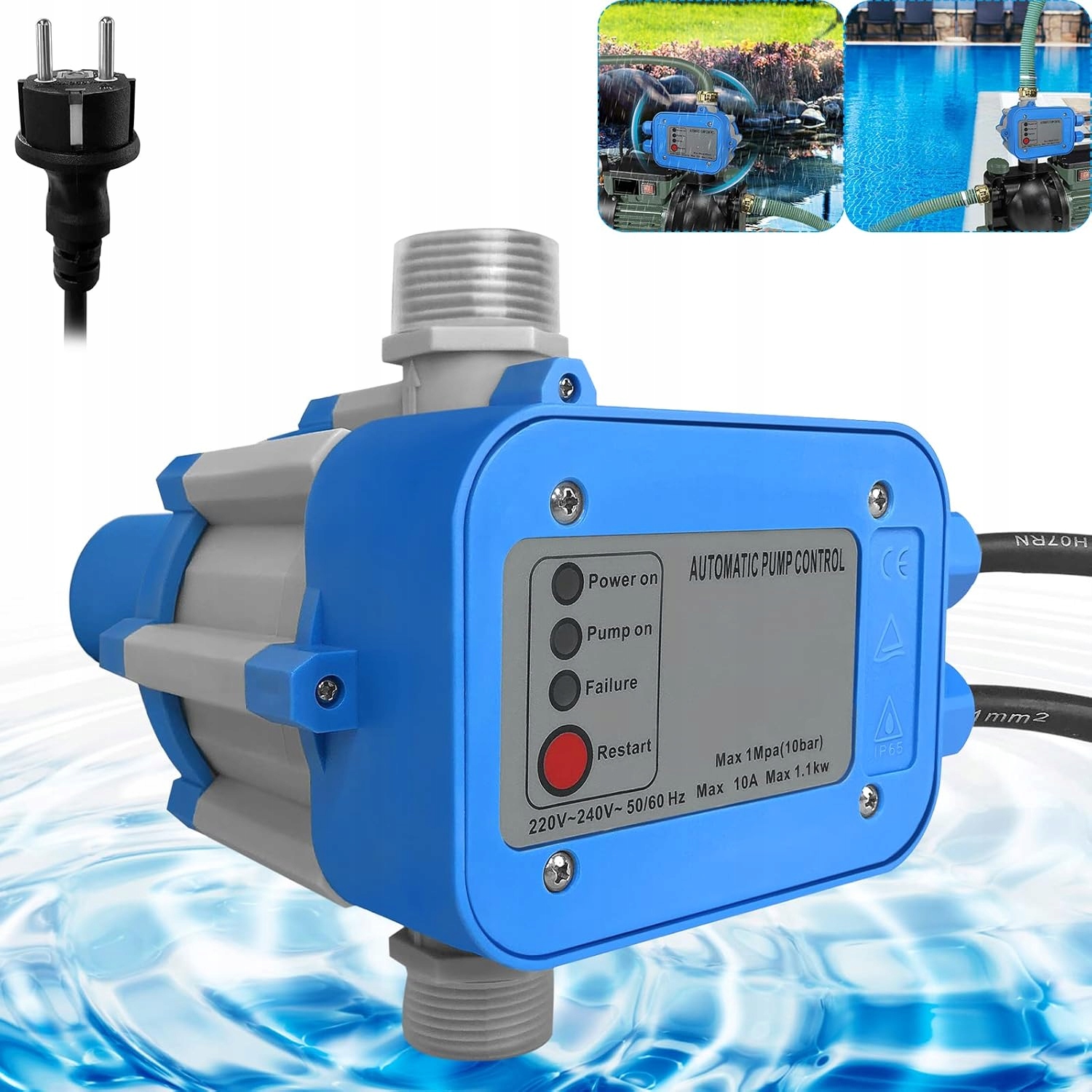 Automat na čerpadlo Tlakový spínač Regulace 220-240 V 30-40 l/min