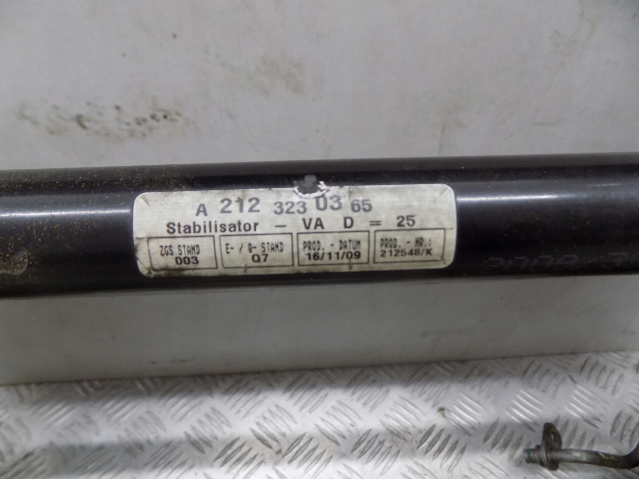 MERCEDES E W212 axle beam front subframe front anti roll bar