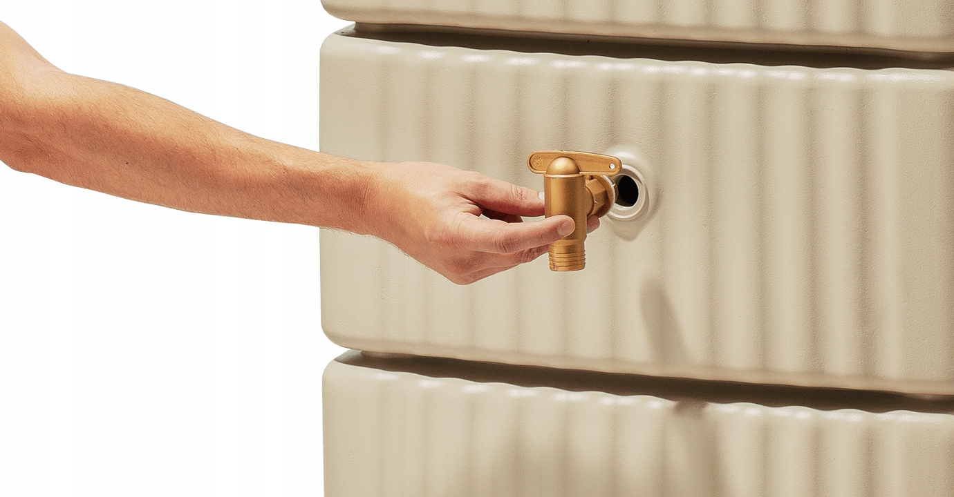 Zestaw Zbiornik na deszczówkę Slim 650l, zielony Pojemność zbiornika 650 l