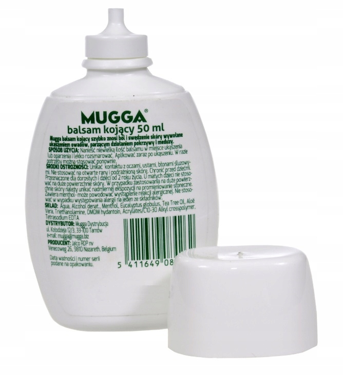 MUGGA BALSAM KOJĄCY NA POPARZENIA UKĄSZENIA OWADÓW Rodzaj inny