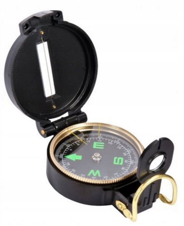 Kompas pryzmatyczny mapowy.