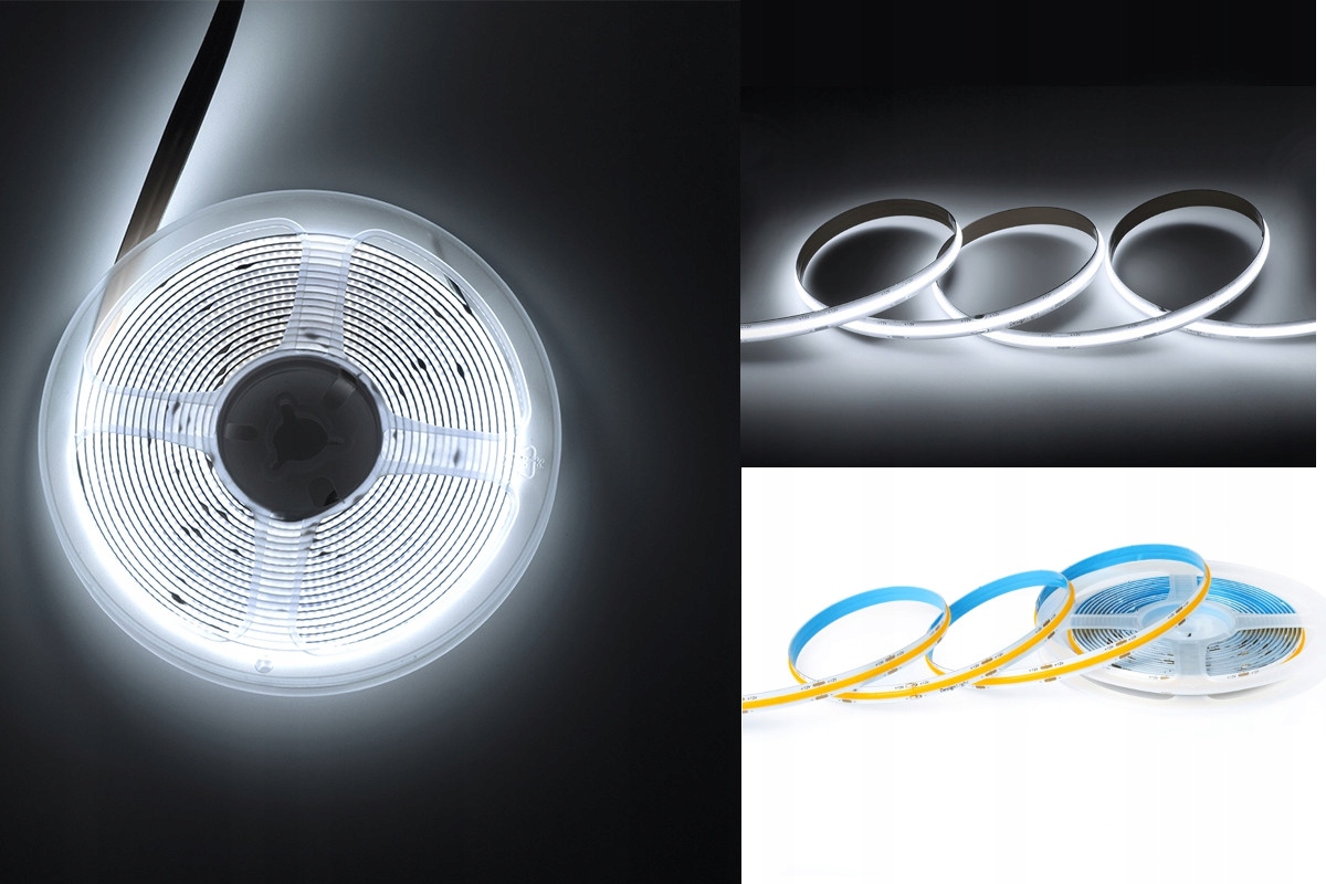 Osvětlení nábytku Led pásek Cob bílý neutrální 480 LED/m IP20 12,8W/mb.
