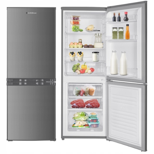 Lodówka 150cm 207L Smith&Brown SFBF-211-BE3 Szerokość 55cm Srebrna