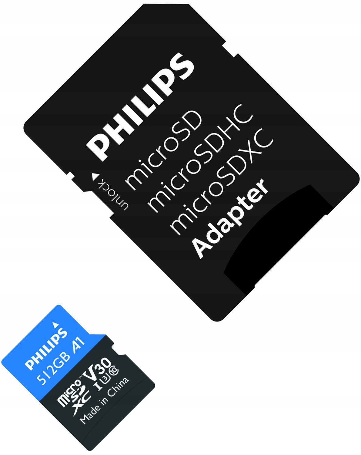 Philips MicroSDXC Card 512GB Class 10 UHS-I U3 incl. Adapter