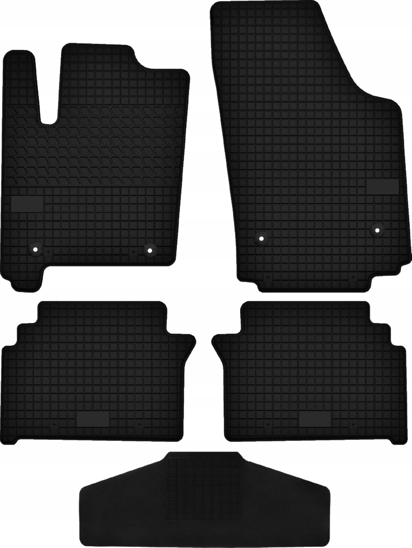 Gumové koberce určené s tunelem pro Opel Meriva A (2002-2010) Tunel