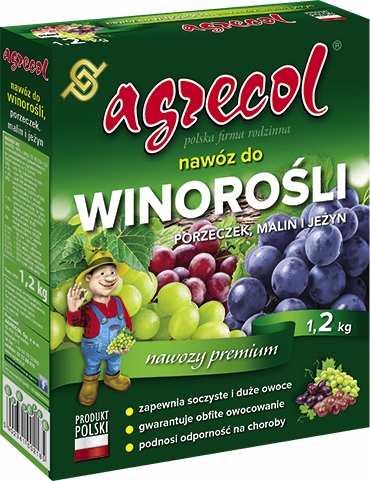 

Nawóz Do Winorośli Malin Porzeczek Agrecol 1.2KG