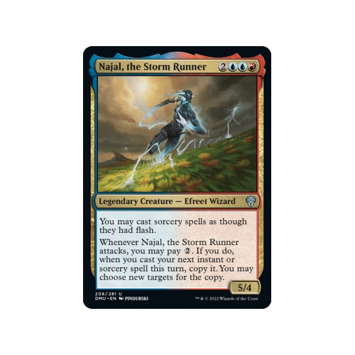 Mtg 2x Najal, the Storm Runner (Uncommon)