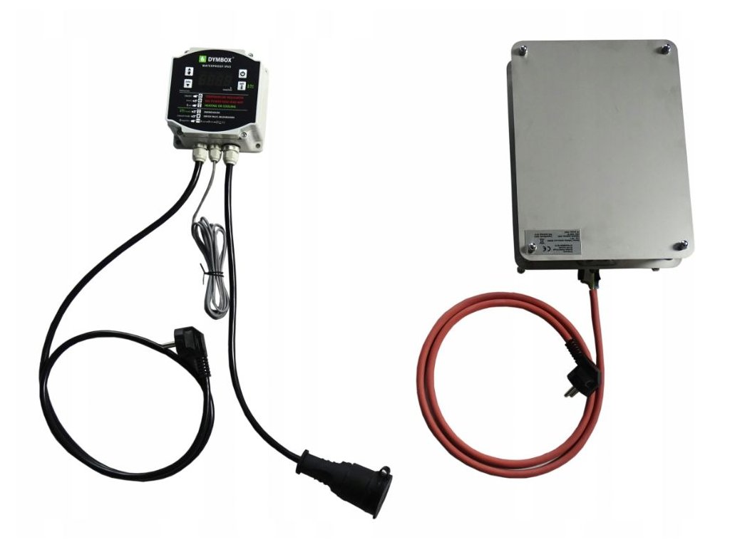 Ovládanie udiarne: deflektor 2 Kw kúrenie Dymbox