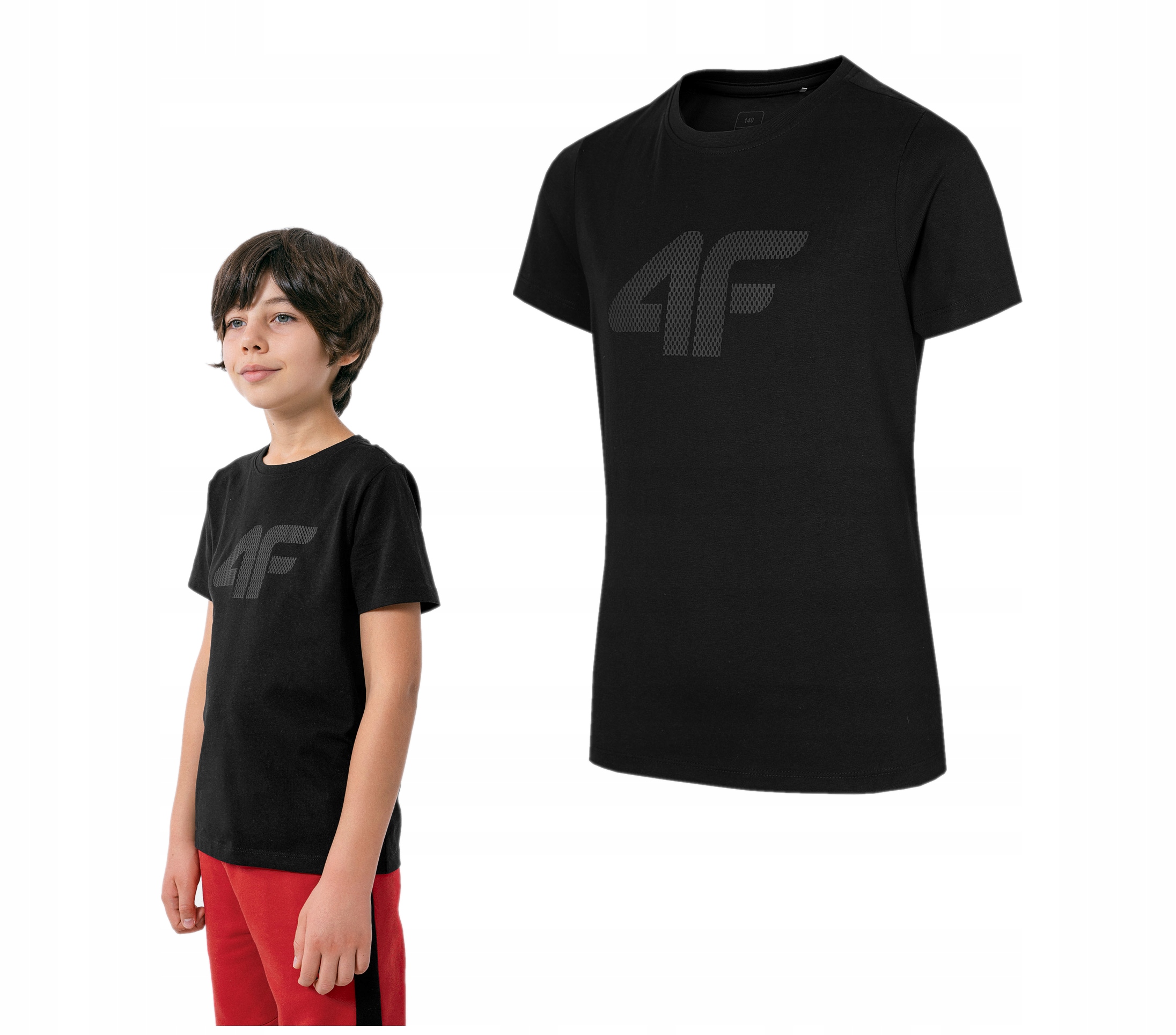 

4F T-shirt Chłopięcy Z Nadrukiem Bawełna JTSM002