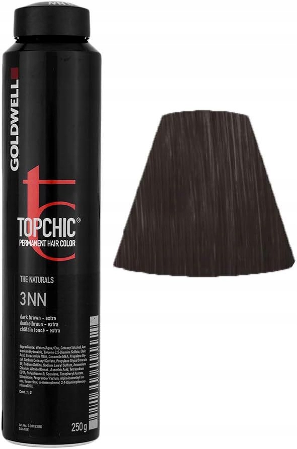 Barva Na Vlasy Topchic Permanentní Barva Na Vlasy 250 ML Odstín: 3NN