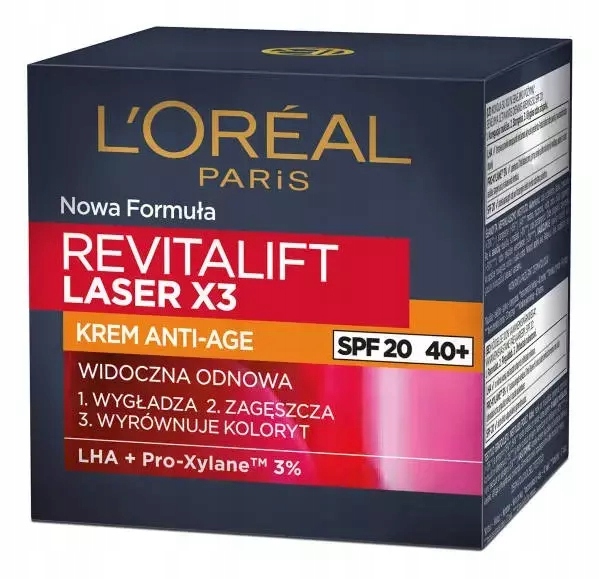 L'Oreal Paris Revitalift Laser X3 SPF20 denní krém proti stárnutí 50 ml