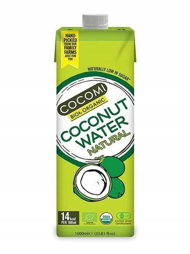 4x Cocomi Kokosová voda přírodní bio 1 l