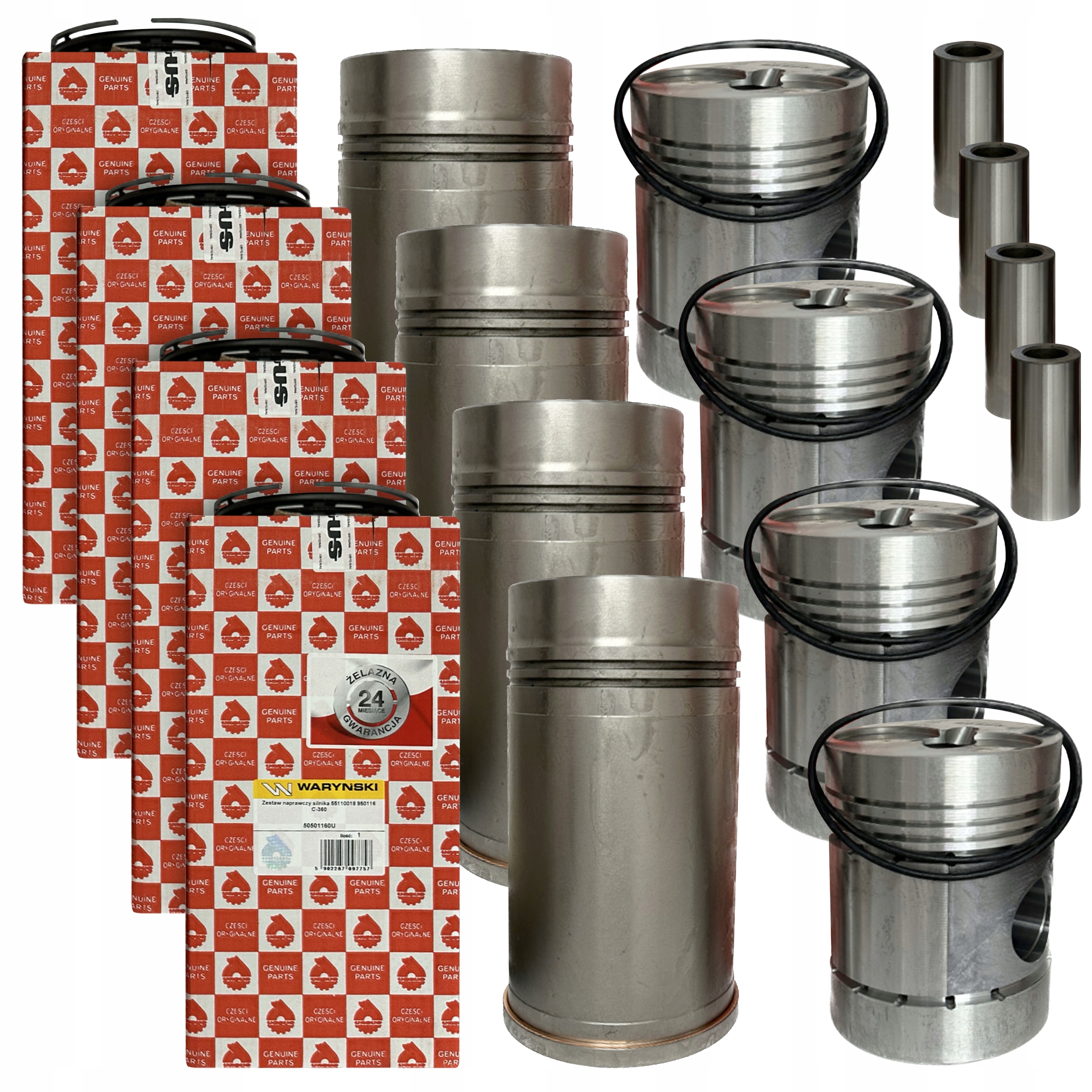 URSUS C-360 C360 KOMPLET ZESTAW NAPRAWCZY SILNIKA ORYGINAŁ NA CAŁY SILNIK