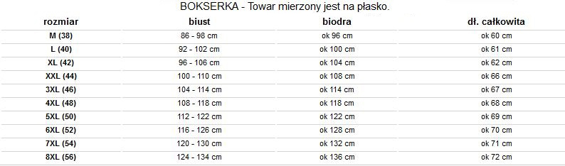 B275 BOKSERKA KOSZULKA LUŹNA KOLORY (38-56) r. 50 Długość całkowita 69 cm