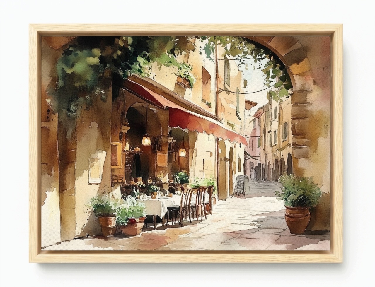 Obraz Rama American Box Město Ulice Restaurace Kavárna Trattoria 80x60