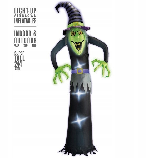 nafukovací dekorace Halloweenská čarodějnice
