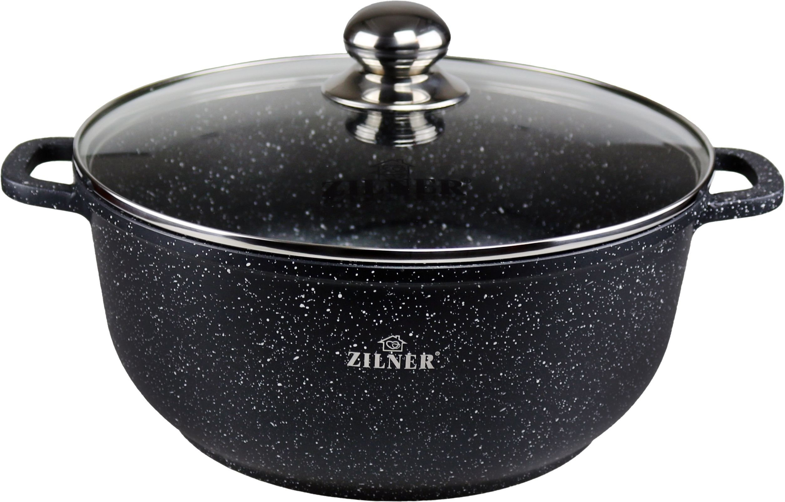 Komplet Garnków Marmurkowych Czarny 8 EL. ZILNER Kod producenta ZL-7018