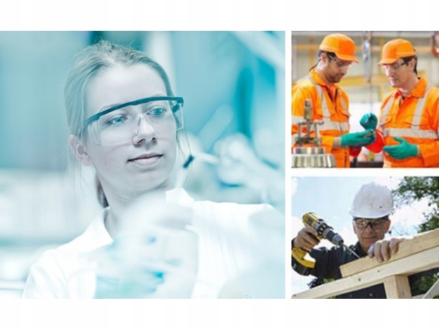 OKULARY OCHRONNE BHP GOGLE ROBOCZE PRZECIWODPRYSKOWE BEZBARWNE LEKKIE Model 74505