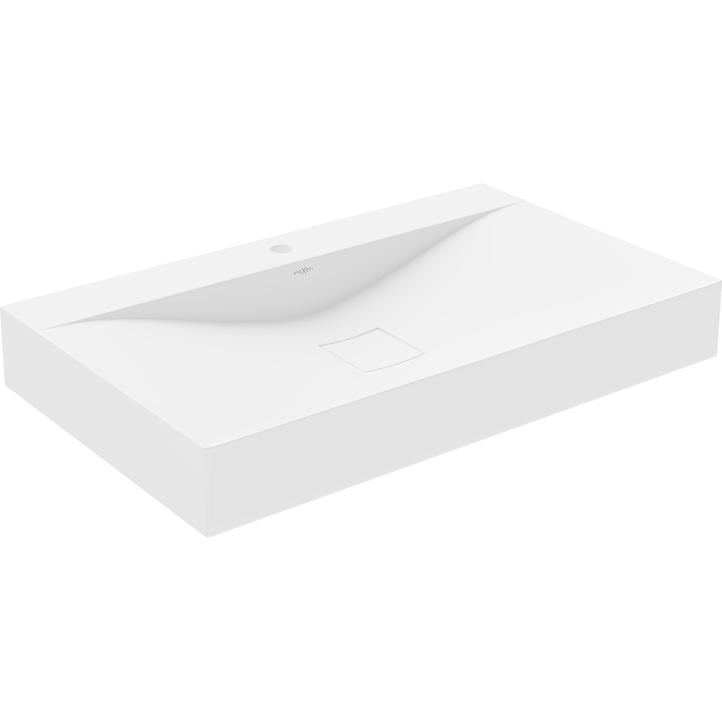 Mexen Poli umyvadlo z konglomerátu 80 x 48 cm bílá