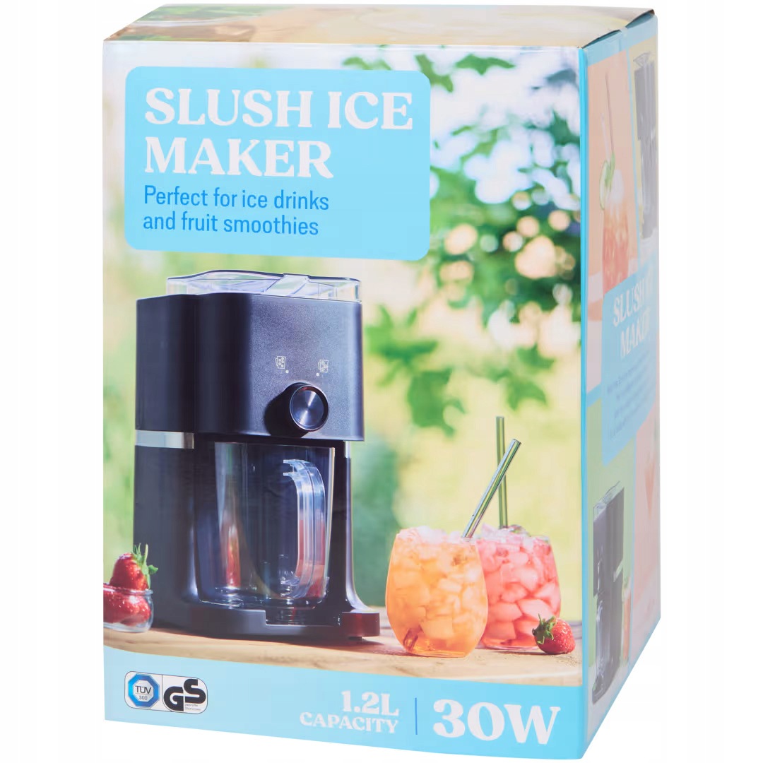Nowa Maszyna do slushy sorbetów i koktajli czarna 1,2 l 30 w