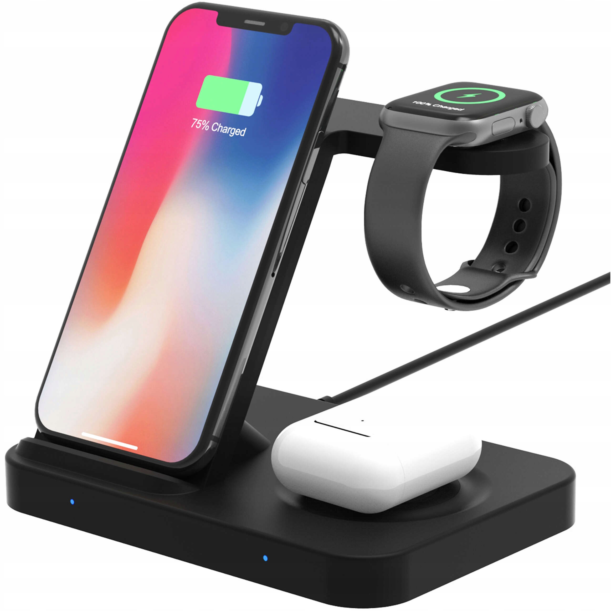 Bezprzewodowa ładowarka Stacja Ładowania 3w1 do iPhone Apple Watch Airpods
