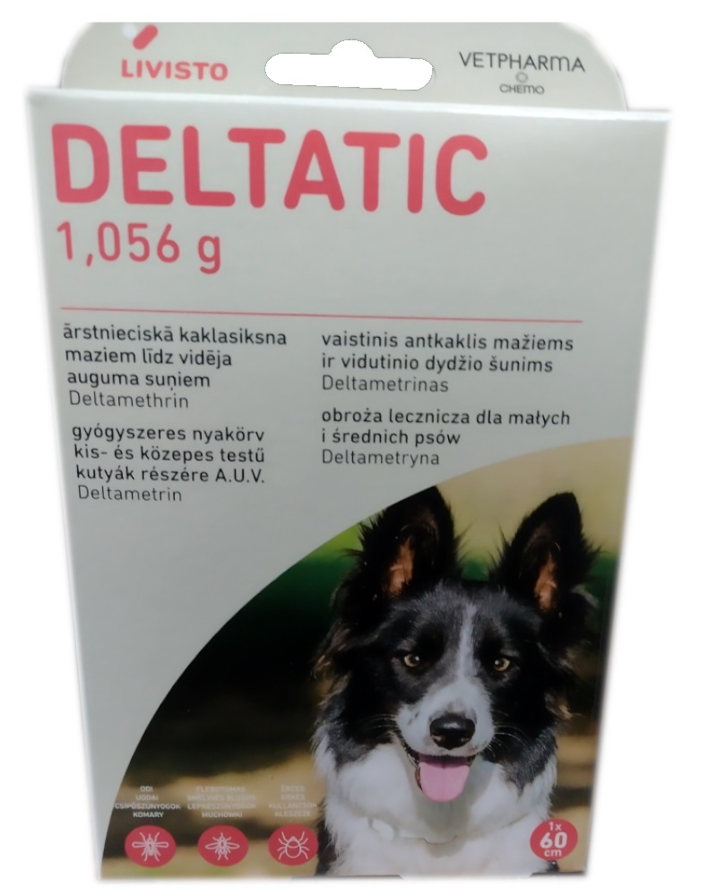 Deltatic Obroża Przeciwko Kleszczom Dla Psów 60CM